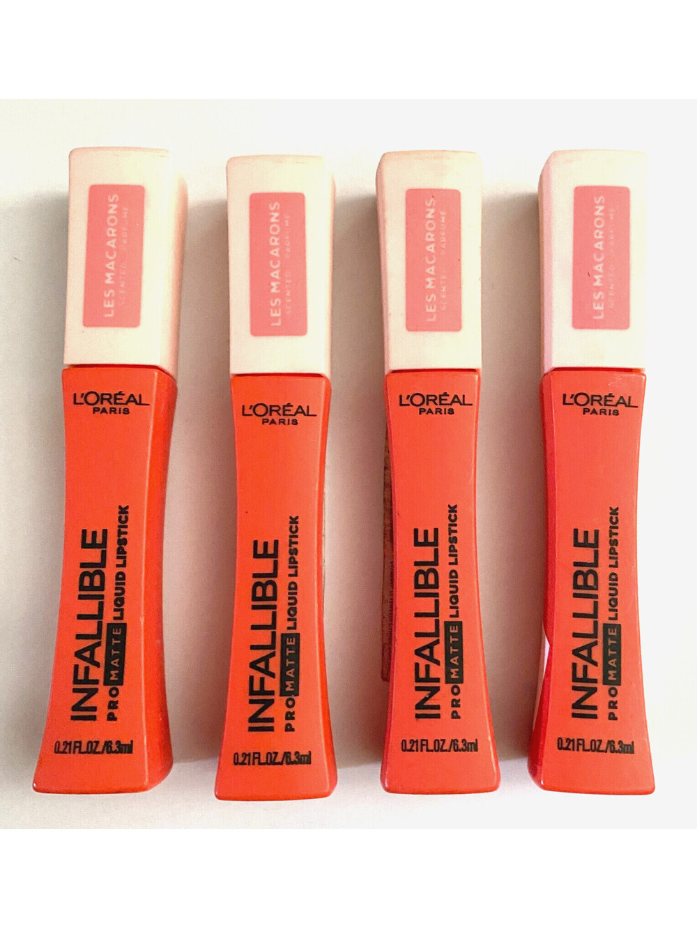 4-Pack NEW L'Oreal Infallible Pro-Matte Lip Gloss 826 Mademoiselle Mango SEALED